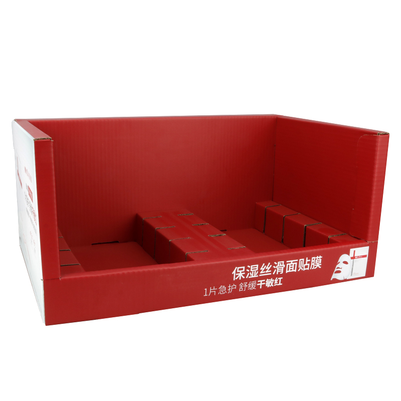 Facial mask cardboard display stand