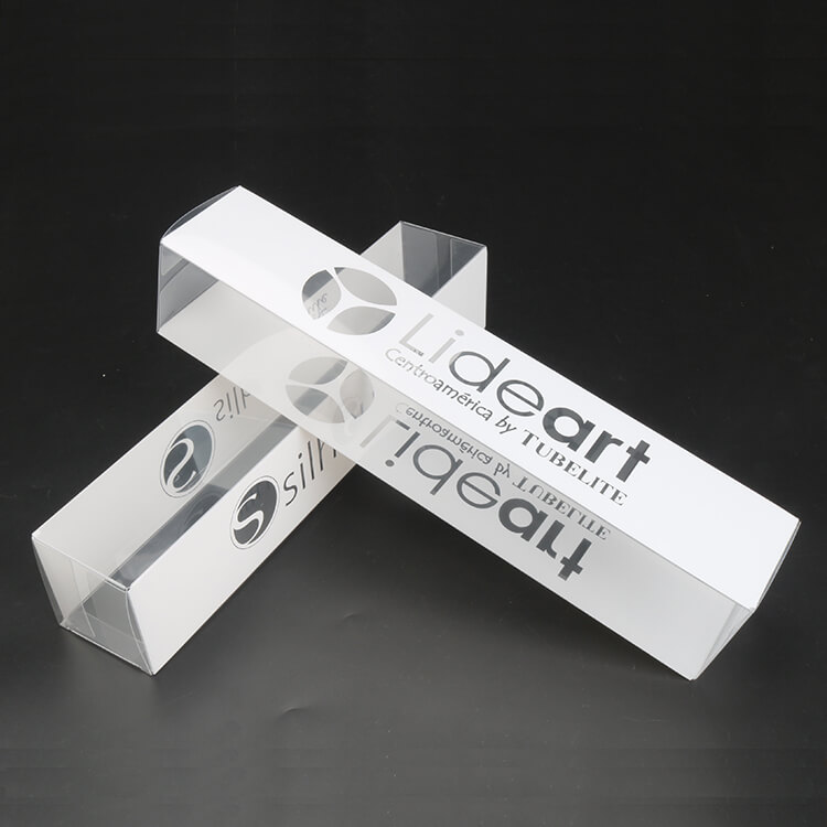 Printed transparent packaging box