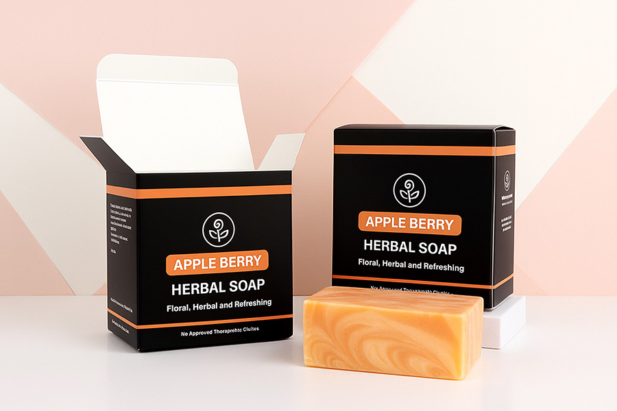 Mint soap packaging box
