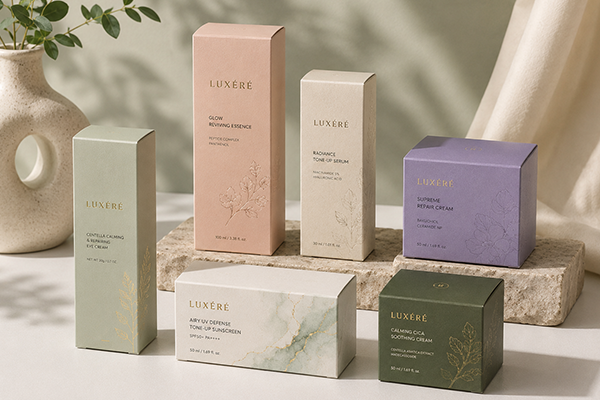 custom paper box packaging luxury cosmetic product