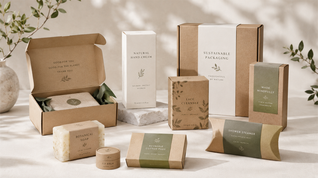 sustainable paper packaging boxes for retail products