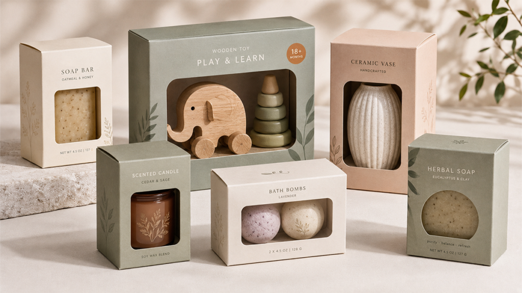 window paper box packaging for toy and gift products