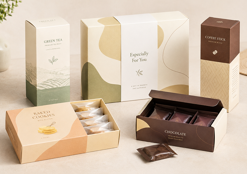snack paper box packaging for cookies candy nuts and chocolate