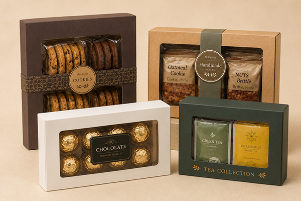 Food Paper Box Packaging Ideas for Snacks, Tea, Coffee, and Gifts